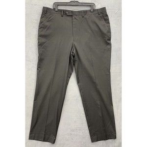 Sean John Dress Pants Mens Size 42 X 32 Gray Brown Flat Front Fine Tailored